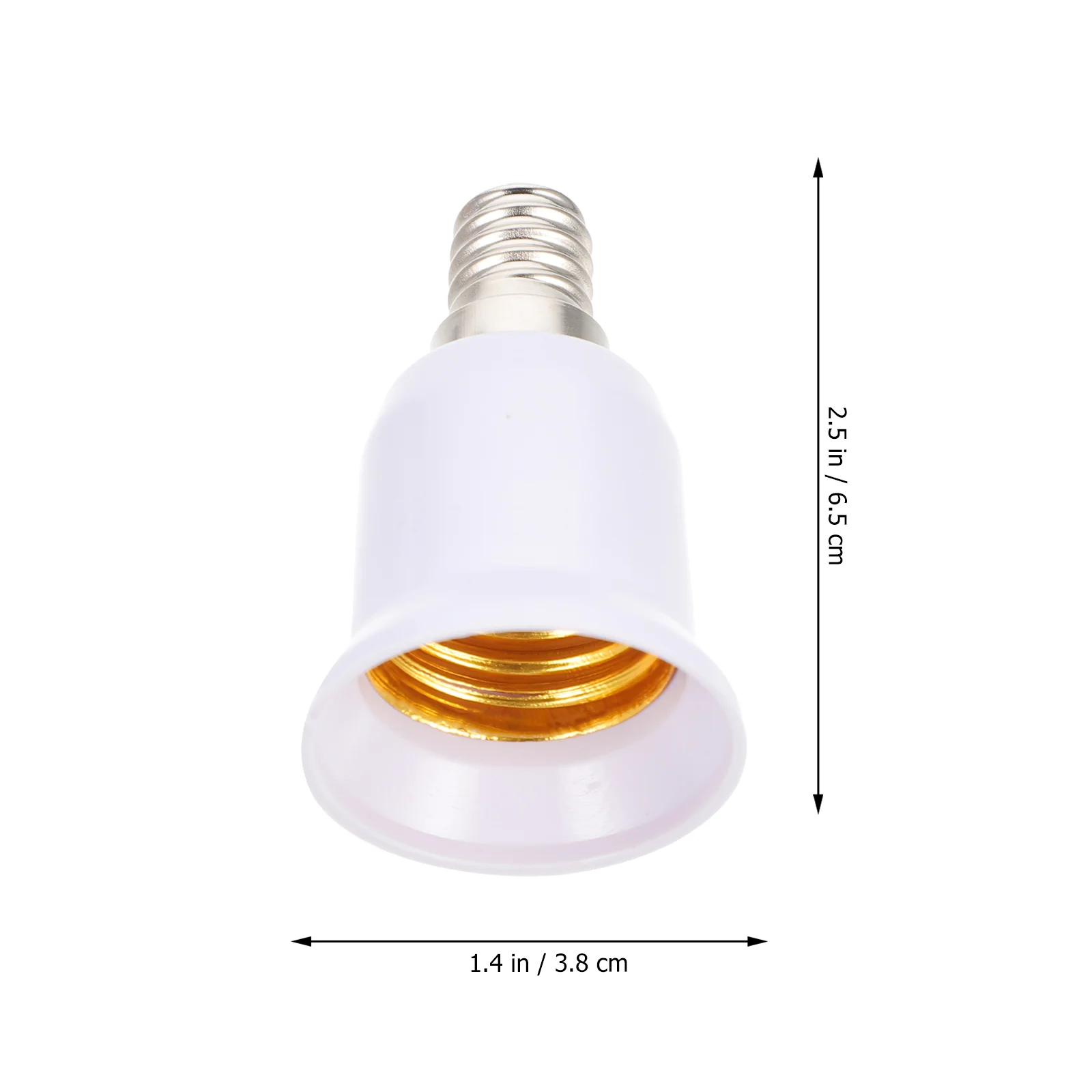 7 Pcs E14 to Lamp Socket Adapter Plastic Holder Light Base Converter Bulb Easy Install High Matching Screw
