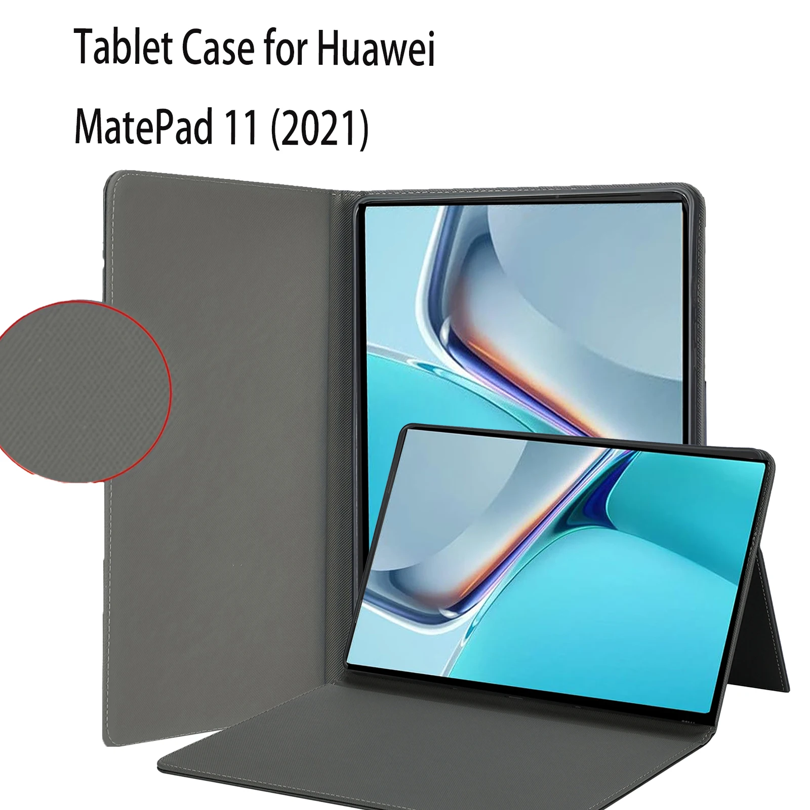 Tablet Case for Huawei MatePad 11 (2021) Protective Cover Kickstand Function Shockproof (PU leather+ TPU Cover)