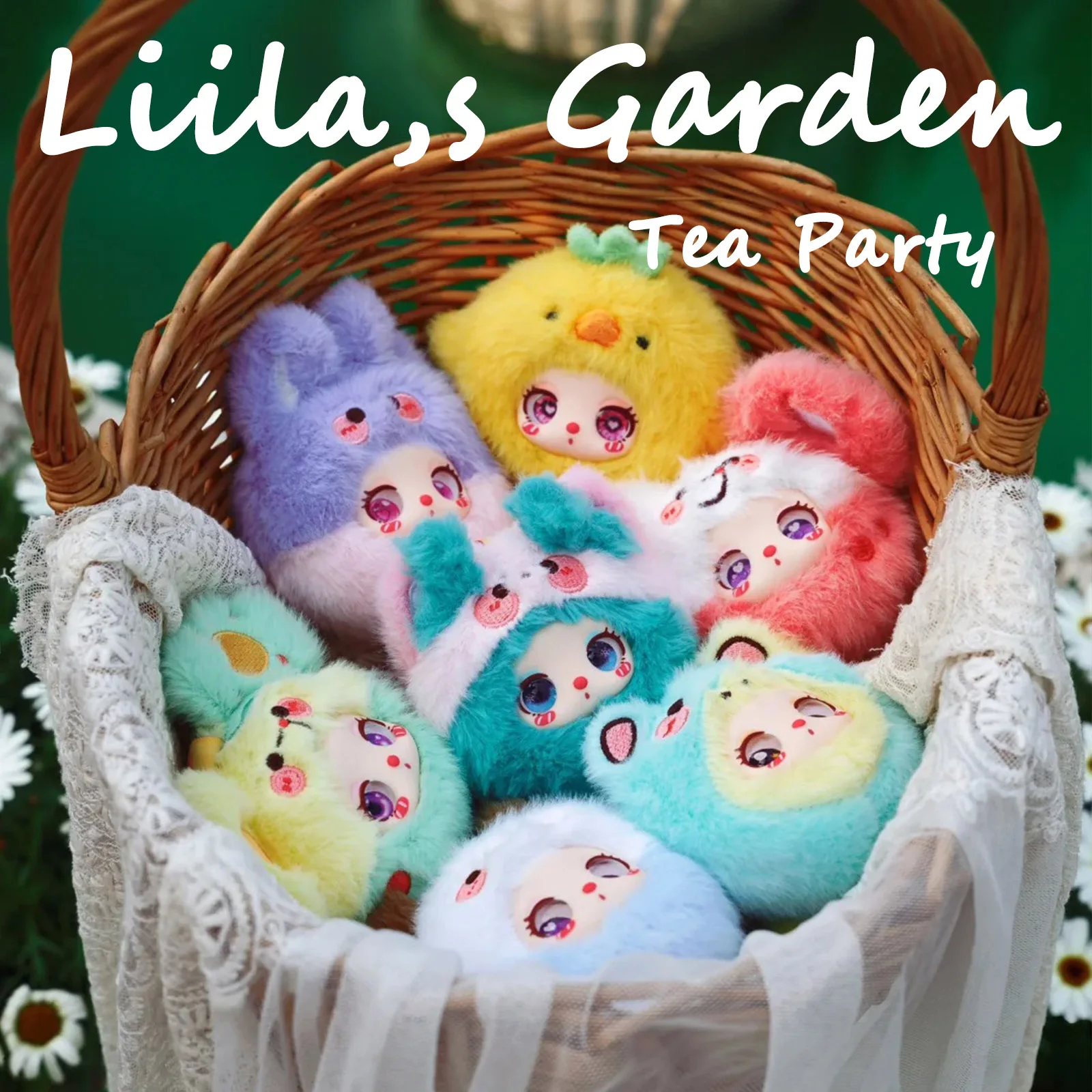 

Liila'S Garden Tea Party Series слепая коробка мини-виниловая кукла плюшевые куклы-кролики кулон Kawaii рюкзак декор модная аниме-игрушка в подарок