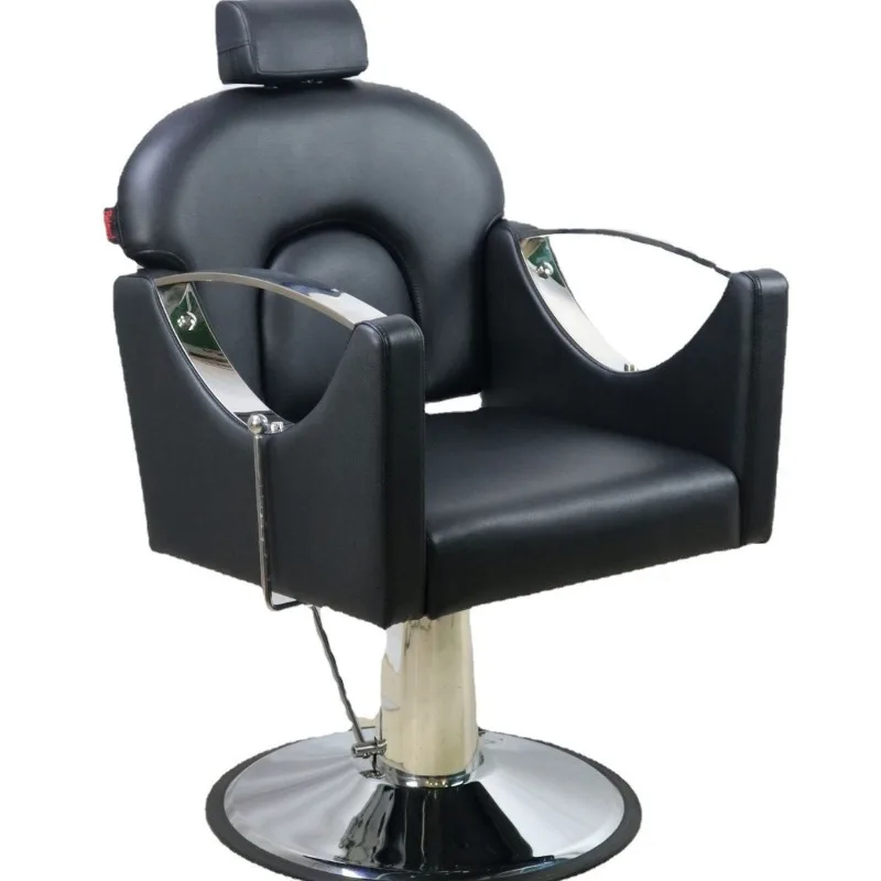 Barber chair, hair salon, lift and drop, hair cutting, shampoo bed, hairdressing, metal skeleton structure design, rotatable