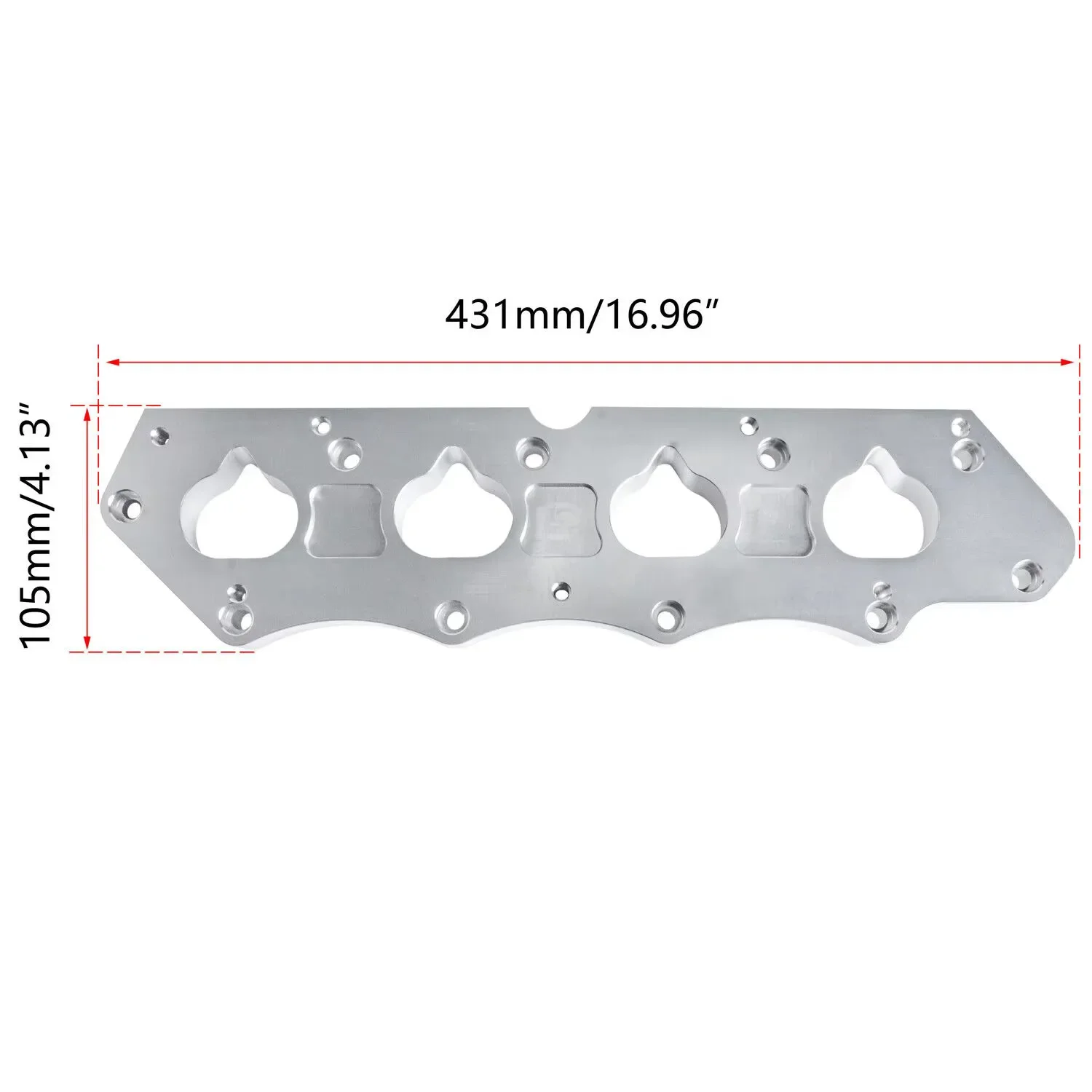 Billet H2K K2H Pro Series Intake Manifold Adapter Flange For Honda Acura K20 K24 K-Series To H22 H-Series Engine - view 5