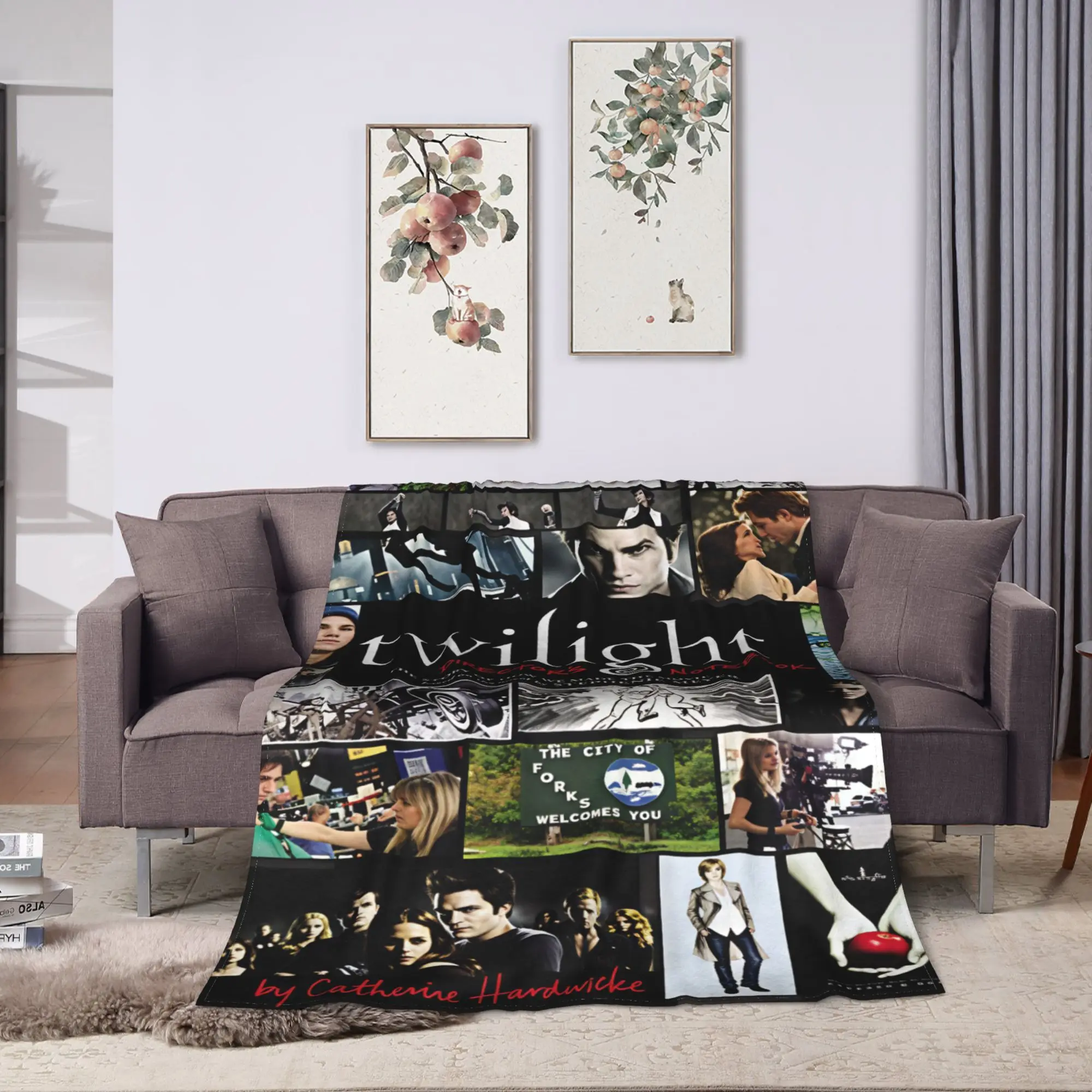 Soft Warm Blanket Travel Twilight Saga Edward Bella Throw Blanket  Flannel Bedspread For Outdoor Comfortable Sofa Bed Cover