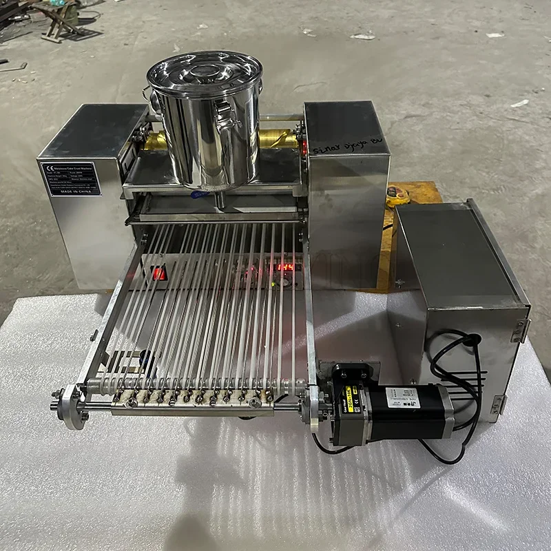 

Stainless Steel Mille Crepe Cake Layer Making Machine /Spring Roll Skin Wrapper Maker/ Melaleuca Cake Crust Machine