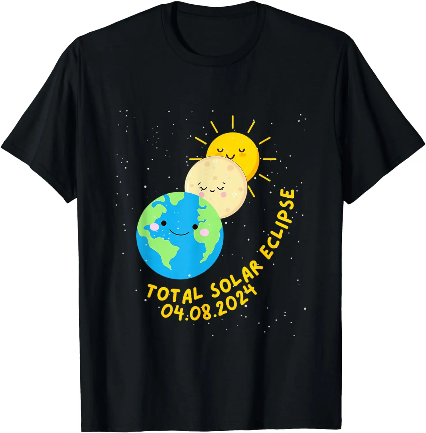 Total Solar Eclipse 2024 Cute Solar Eclipse Kids Toddler Boy T-Shirt