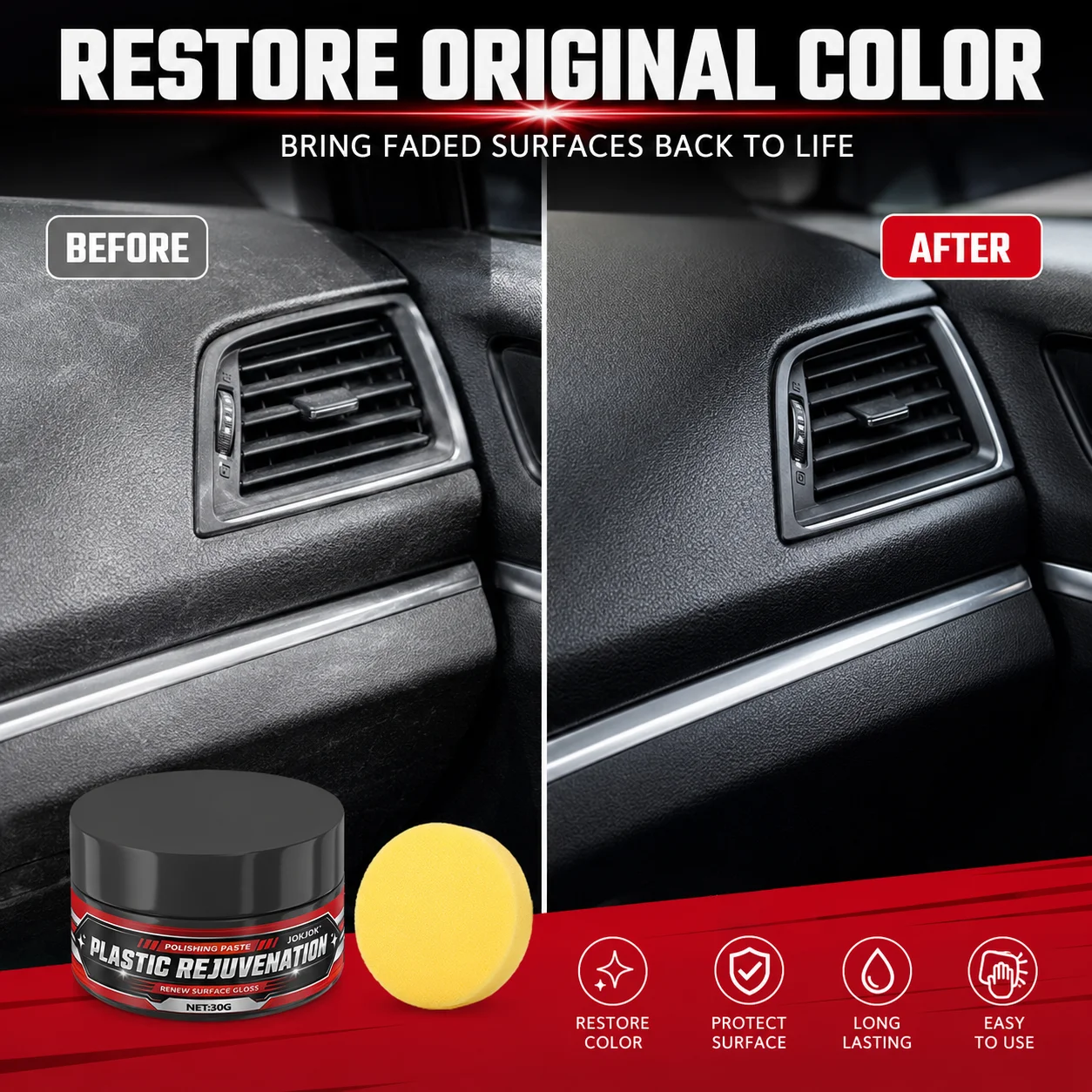 Zwarte kunststof leerverf past - Trim Restorer Plastic recensie en prijs