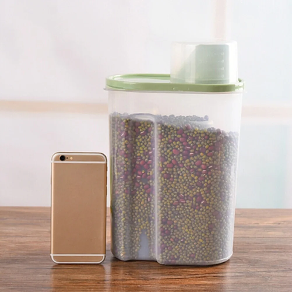 

2 .5L Grain Storage Tank Eco friendly Transparent Container Sealed Can Cereal Box Plastic Kitchen ganizer Food Grade