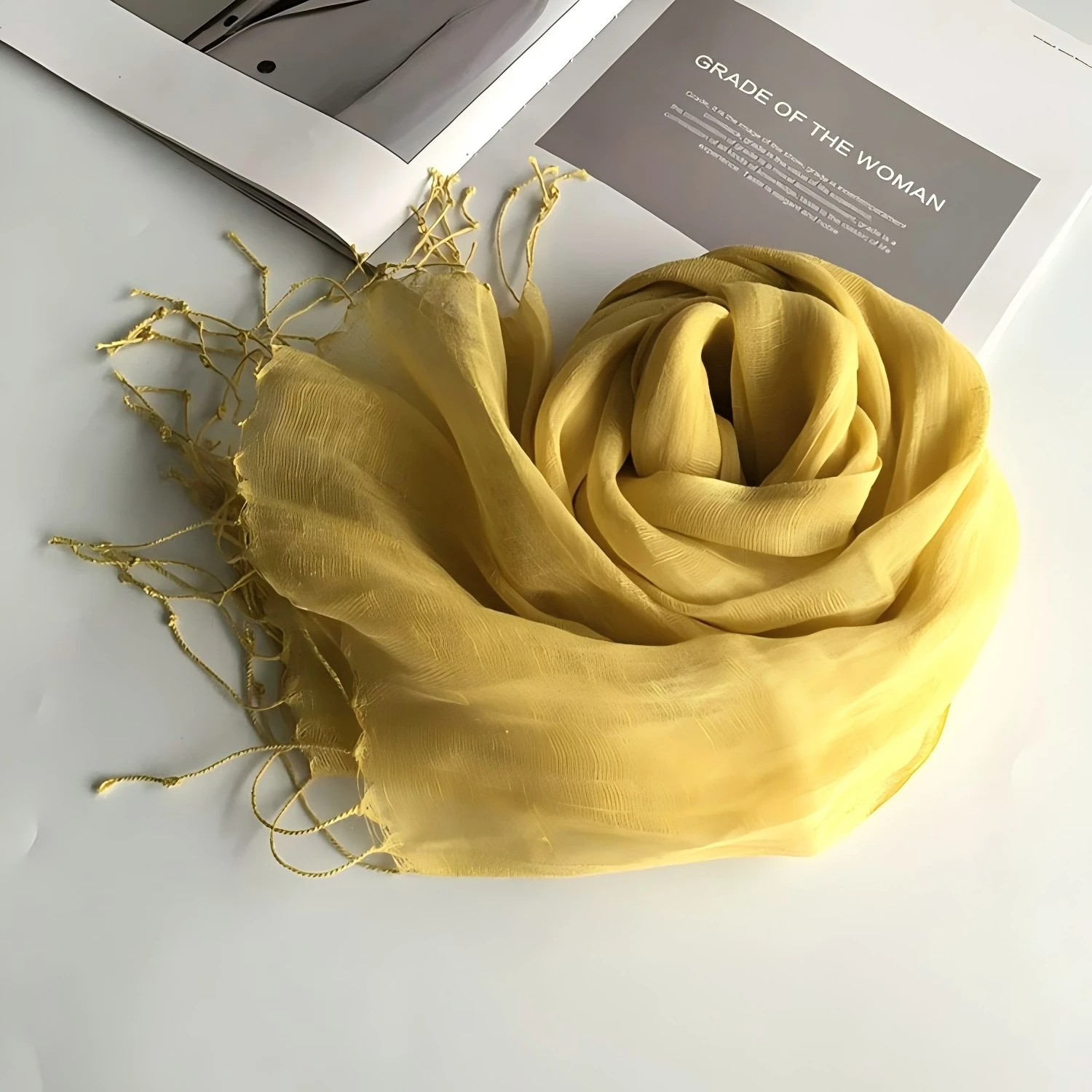Bufanda de lino de color liso para mujer, pañuelo hijab, turbante