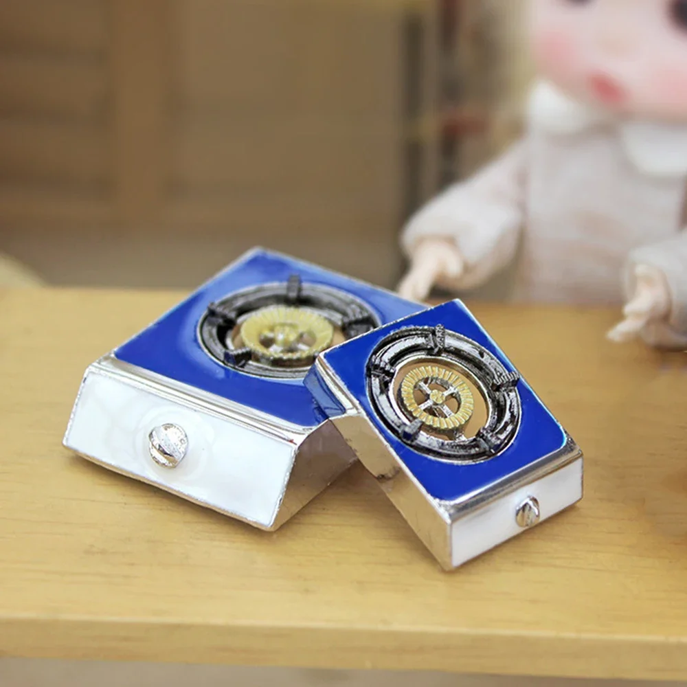 1/12 دمية مصغرة سبيكة موقد أدوات المطبخ الصغيرة لعبة ل بيت الدمية اكسسوارات الديكور ob11 bjd #4