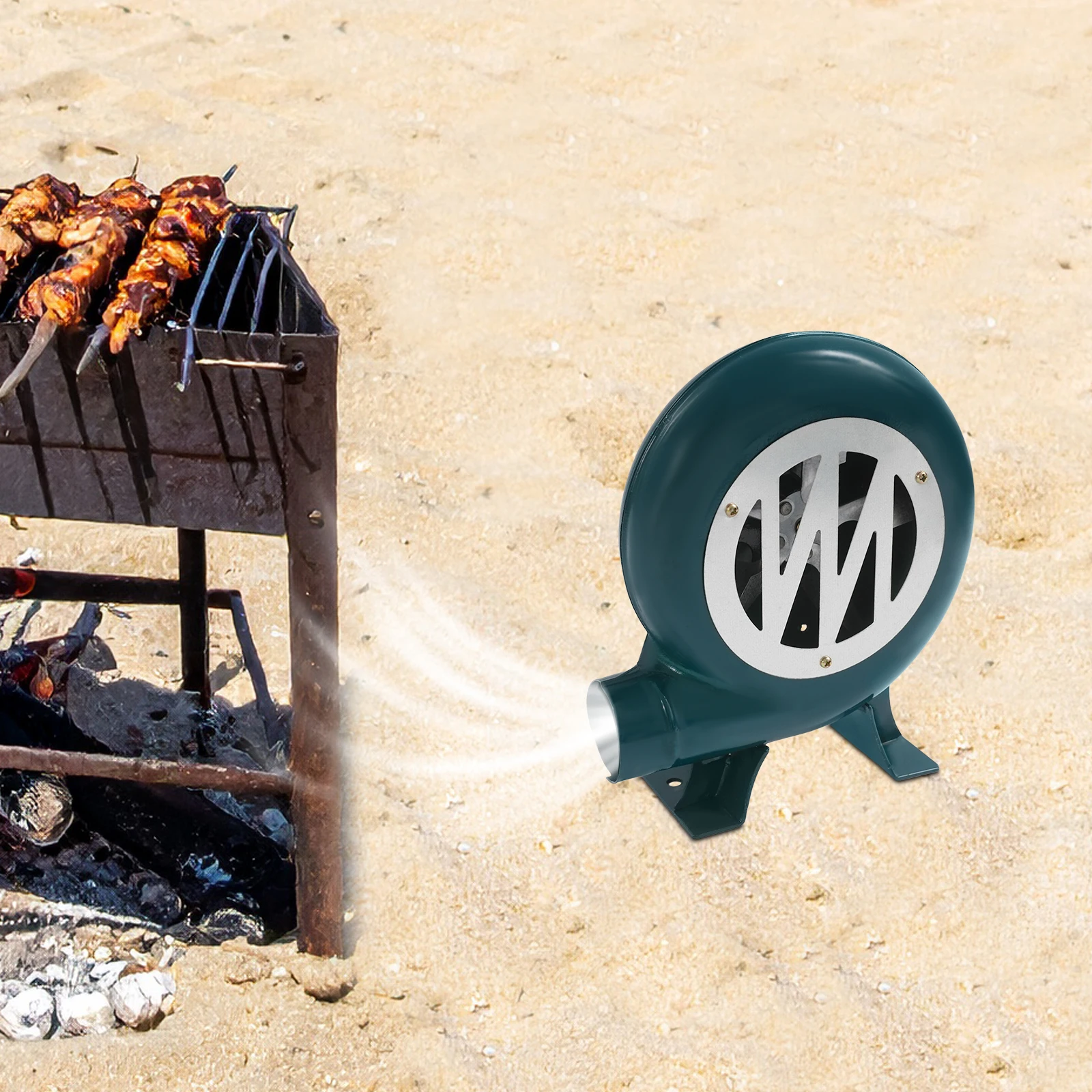 

12V 80W Blower with a Speed Regulator For Leisure Barbecues/Starting Fires/Small Stoves/Melting Furnaces/Forging Furnaces