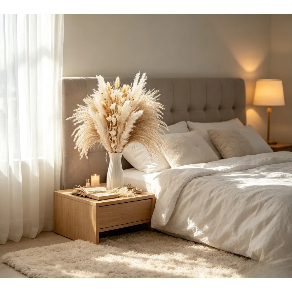Natural hay bouquet, bohemian home decoration, suitable for Christmas, Halloween, Thanksgiving, Valentine's Day, decoration - view 4