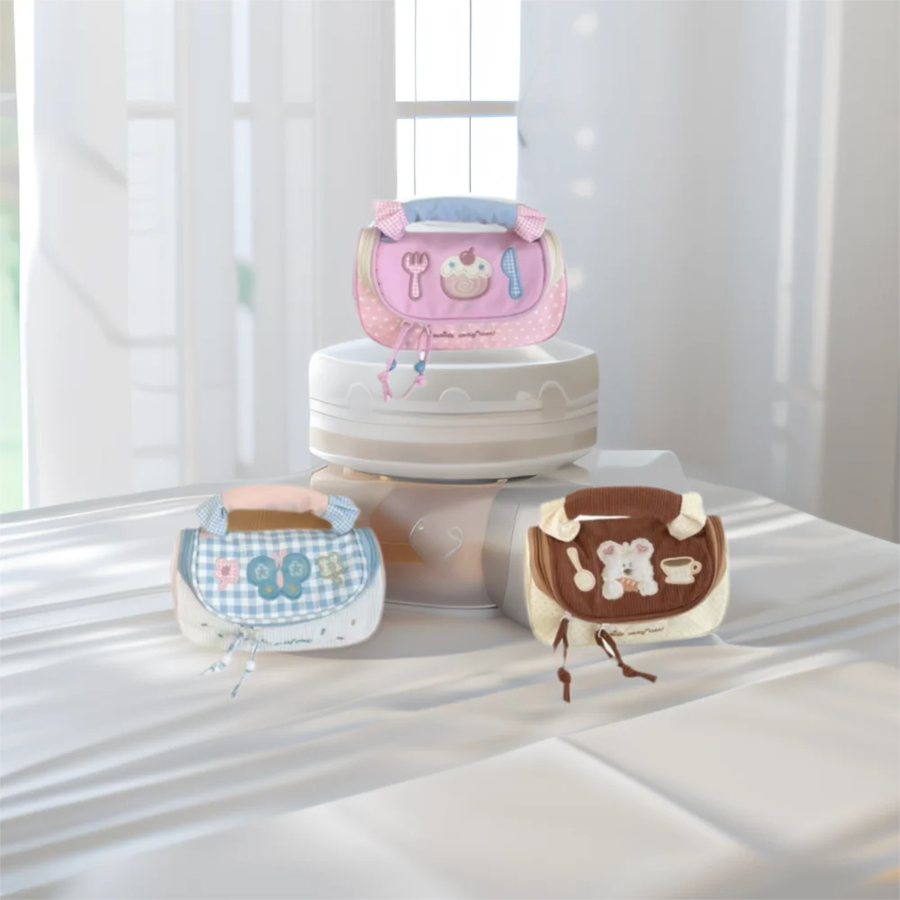 

Puppy Dog Cartoon Stationery Bag Desktop Storage Cake Butterfly Korean Style Pencil Case Ins Style Pink/Blue/Coffee