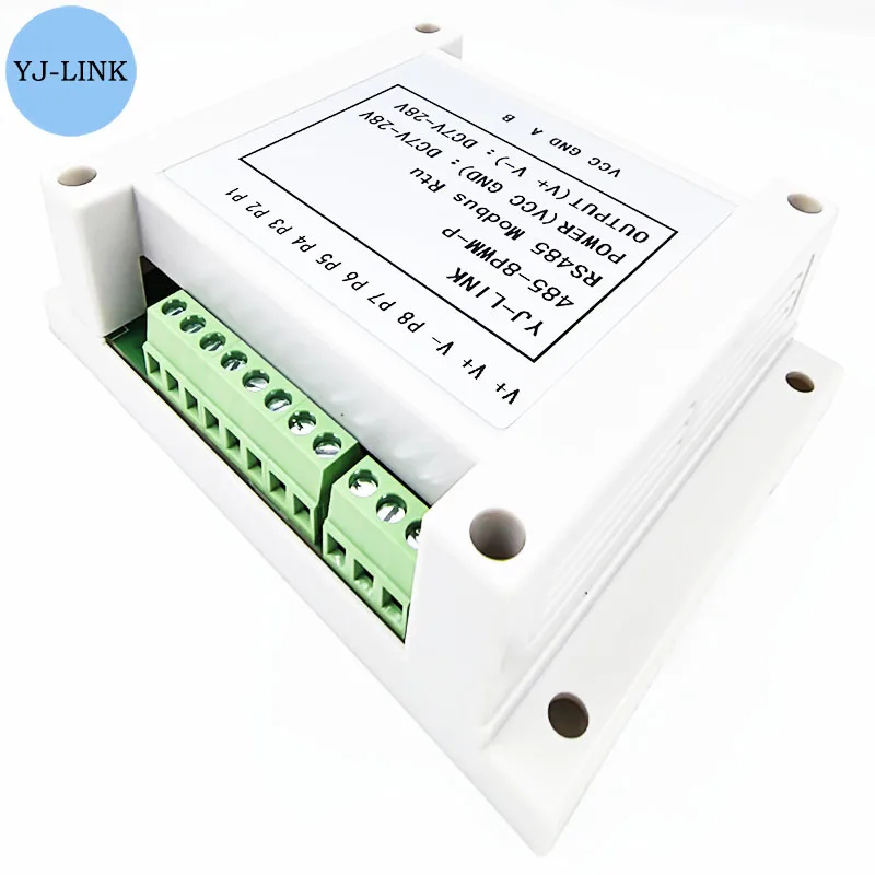 8-Channel 485 to PWM/PNP Signal Output Square Wave Pulse Signal Generator Modbus