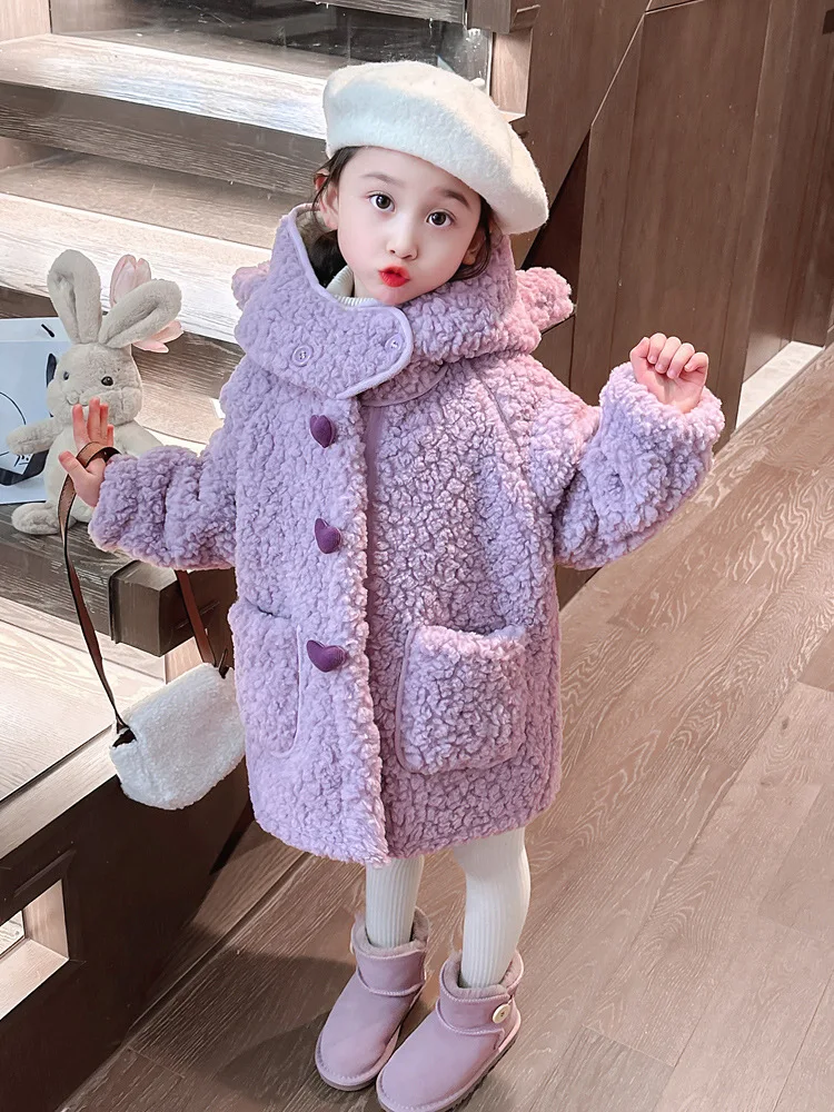 

Winter Down Jacket and Coat for Girls Kid Baby Parka Coat Hooded Girl Jacket Fleece Children Clothes for Girls Jacket Coats