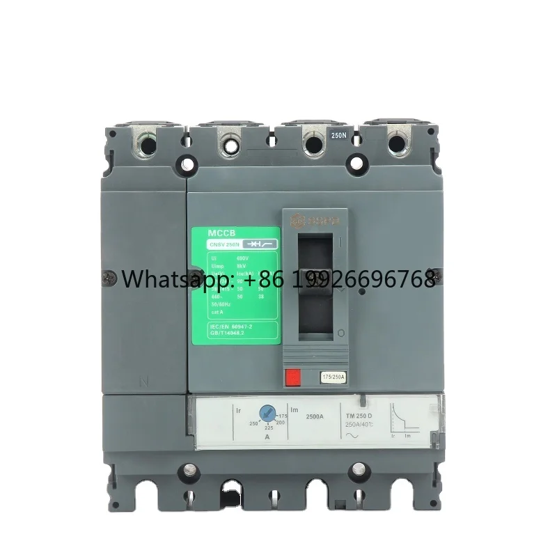 Hot Sale Industrial 4P MCCB Best Price SSPD Shendian Electric Moulded Case Circuit Breaker CNSV-250 440VAC 65kA Breaking