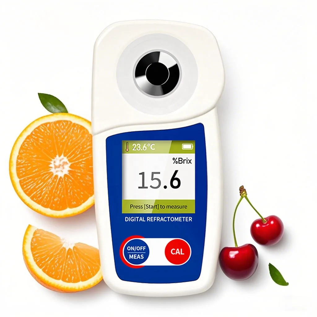 

Handheld Sugar Refractometer 0~35% Brix Tester with ATC Sugar Water Content Measure Juice Brix Sugar Concentration Meter