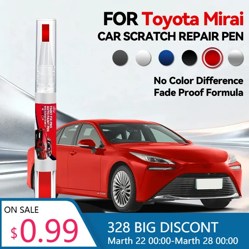 

Горячая новинка: Карандаш для ремонта автомобильной краски для Toyota Mirai 2014-2025, аксессуары для устранения царапин, цвета: черный 202, серебристый 1J6, синий 8Y7