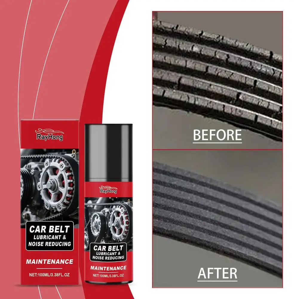 

100ml Engine Belt Lubricant Spray Car Belt Lubricant Noise Reducing Molecular Mechanical Lubricating Oil Spray For Track 20 T8M5