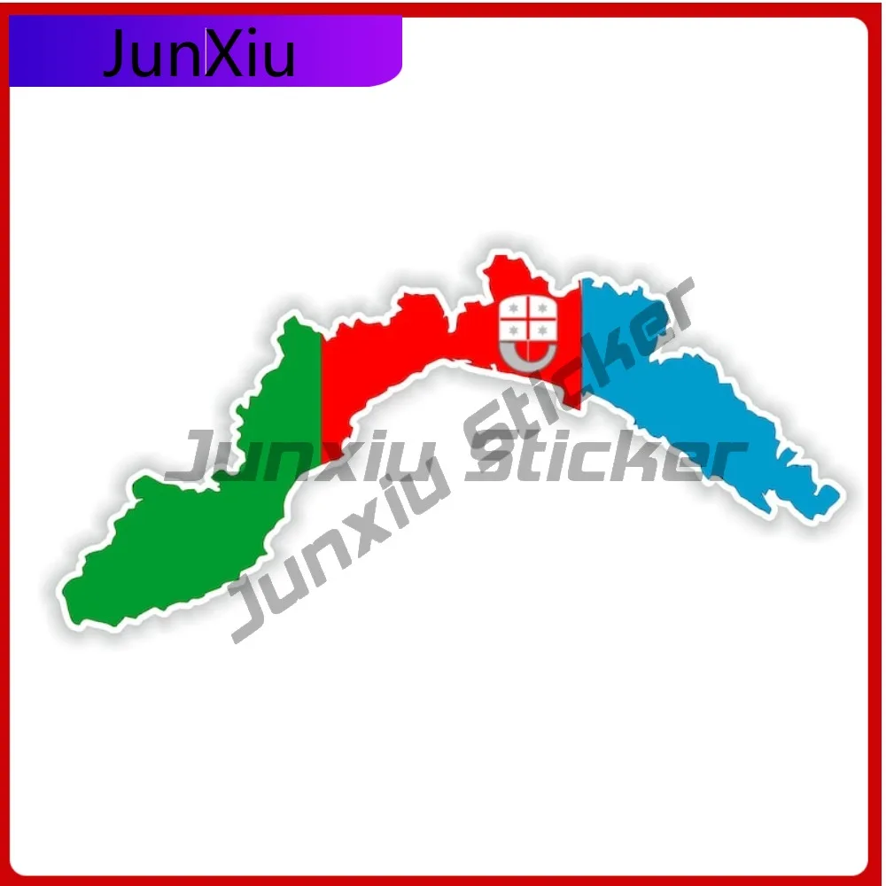 Liguria Italy National Emblem Map Shape And Outline Vinyl Decals Graphics Refit Suv Camper Van Stickers And Decals Car Decoratio