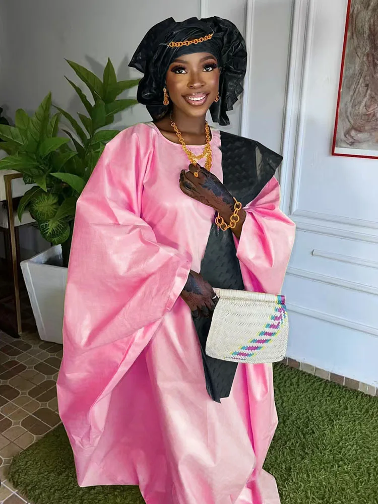 Printed Bazan Dress, Elegant African Classic Gown, Seasonal Party Wedding Celebration Set