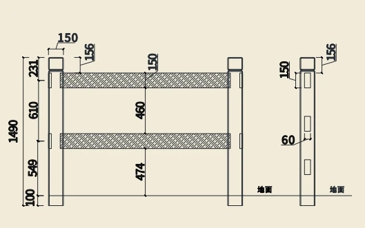 Lightweight plastic community guardrail mould for garden outdoor floor carving rural courtyard wall
