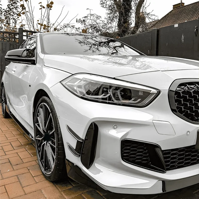 

A95E-Car Front Bumper Air Vent Splitter Lip Spoiler Wind Knife For BMW 1 Series F40 M Sport 118I 120I 2019+MP