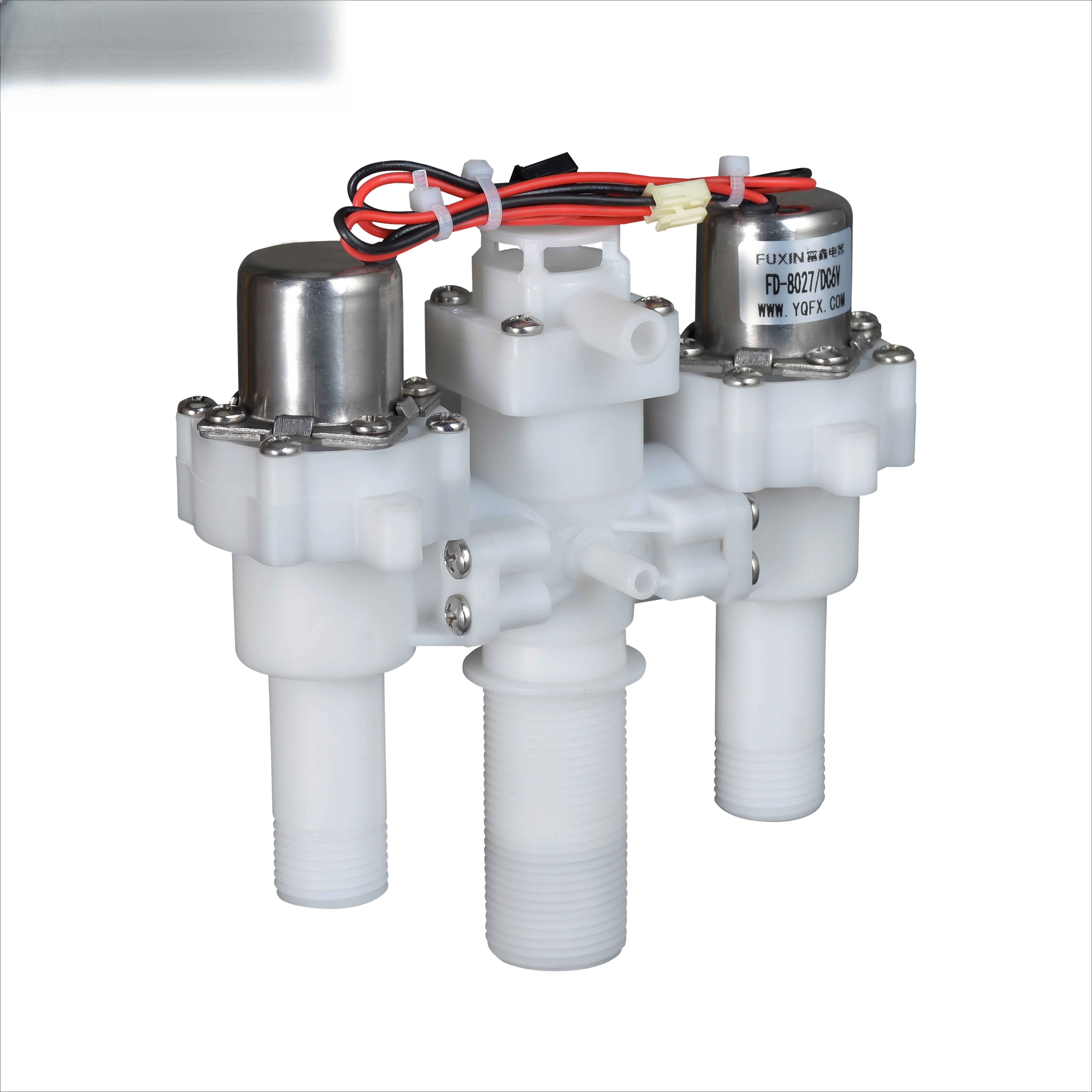 

FUXIN FD-8027 Длинная резьба G 3/4 Датчик постоянного тока 6 В Магнитный смывной клапан для унитаза Нержавеющая электромагнитная катушка