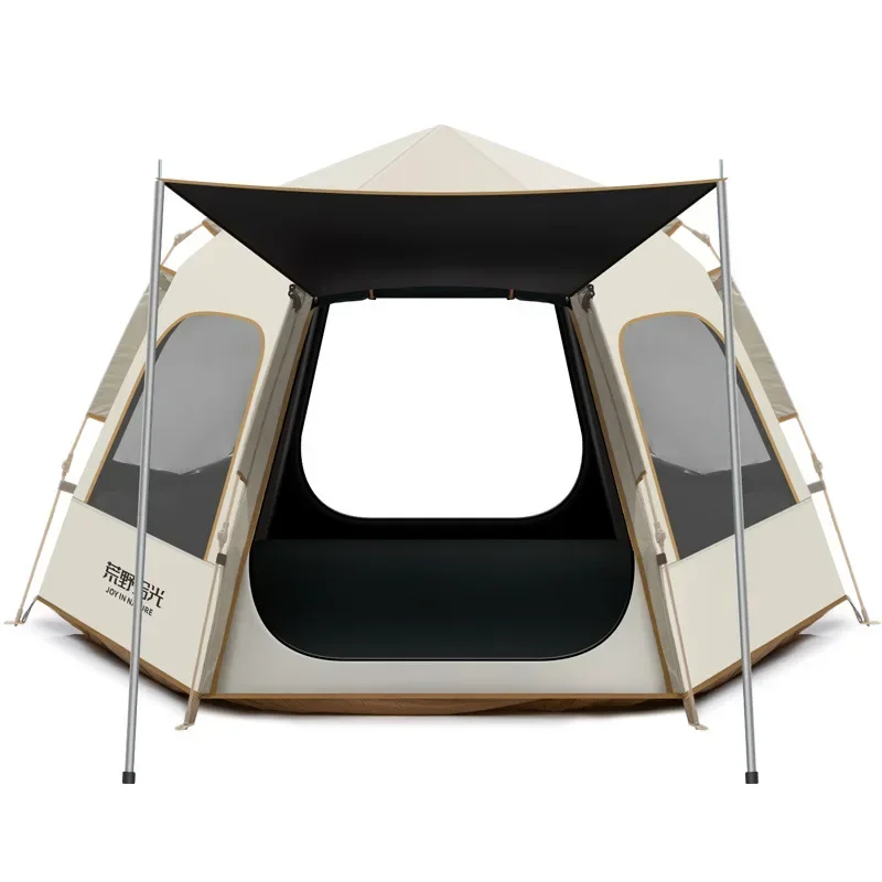 

Tent Outdoor Camping Folding Portable Camping Overnight Equipment Full Set of Vinyl Thickened Rainproof