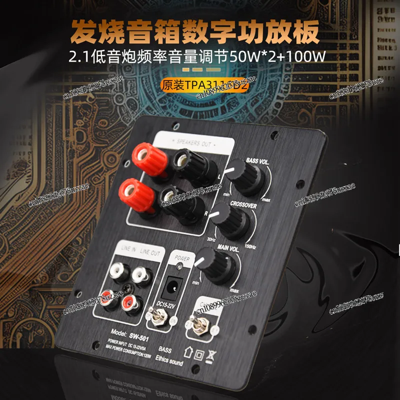Fine Audio 2.1 Channel Subwoofer Power Amplifier Board