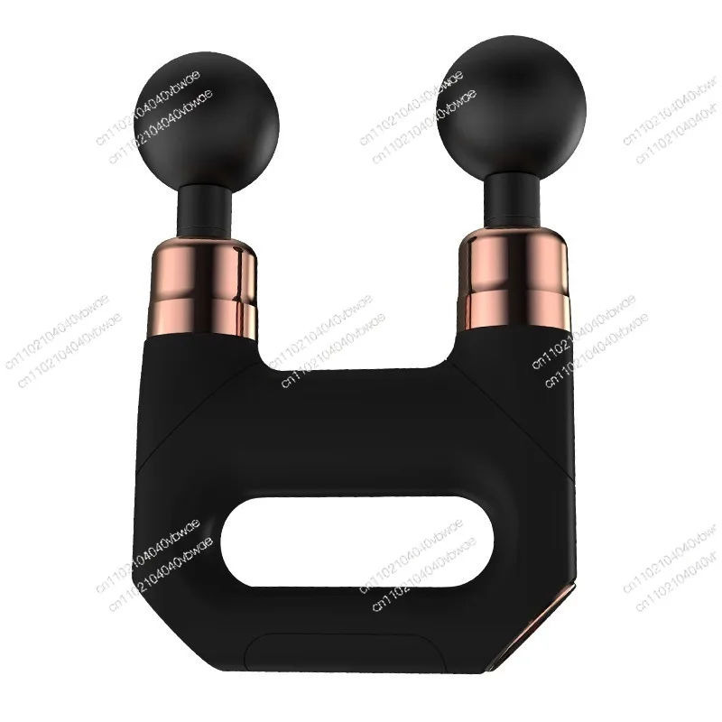 Outdoor double-headed fascia gun USB charging button muscle relaxation fitness massage gun