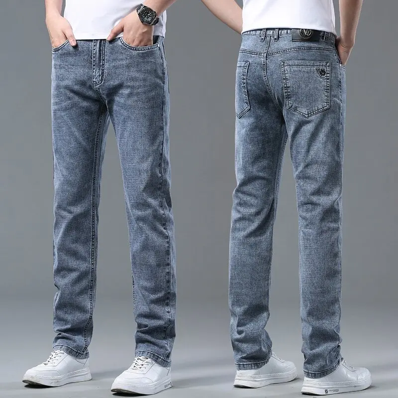 

Autumn and Spring New Fashion American Vintage Straight Leg Denim Pants for Men Casual Comfortable Breathable High Quality Jeans