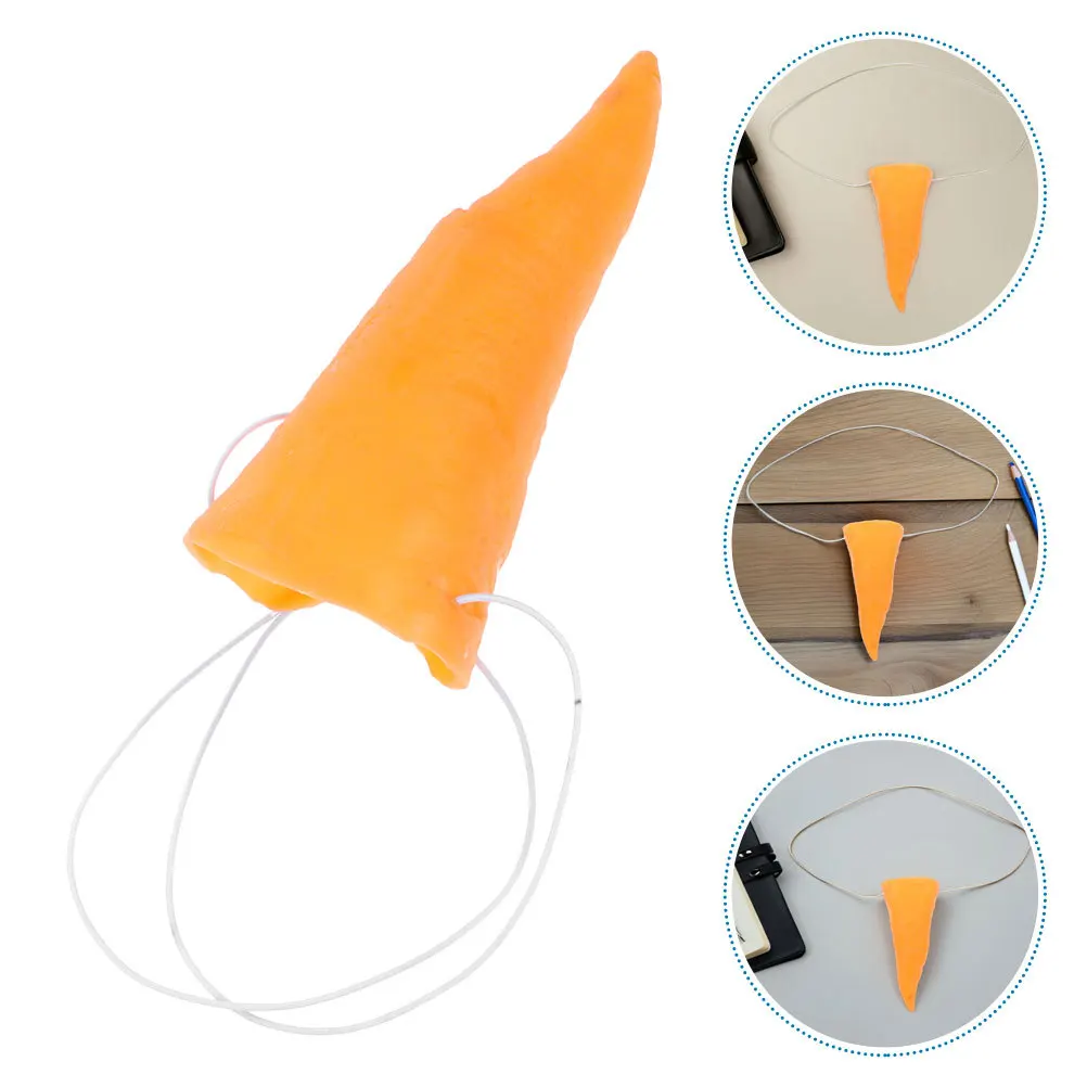 

8Pcs Carrot Nose Costume Prop Vinyl Christmas Snowman Nose for Halloween Witch Cosplay Party Accessories Winter Accessories