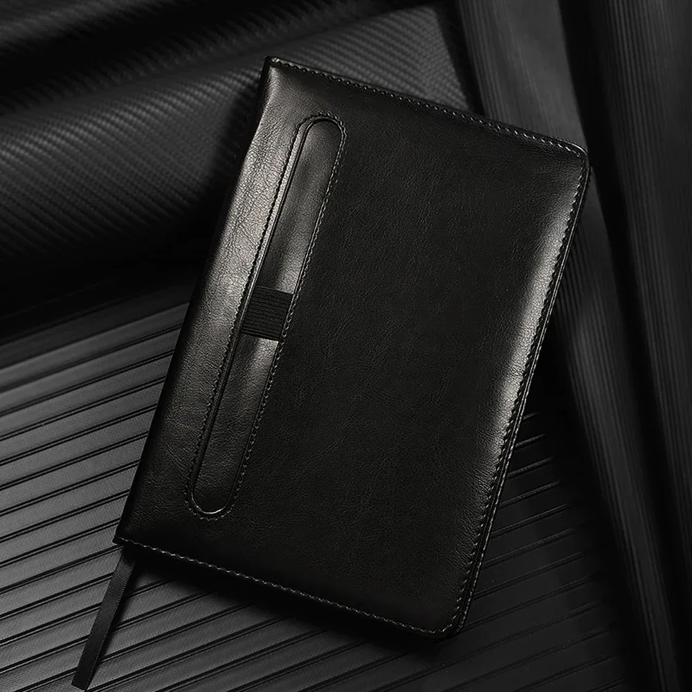 New for Hongdian A5 Notebook Business Office Notepad Student Diary Notebook Fashion Portable Leather Thickened Customization