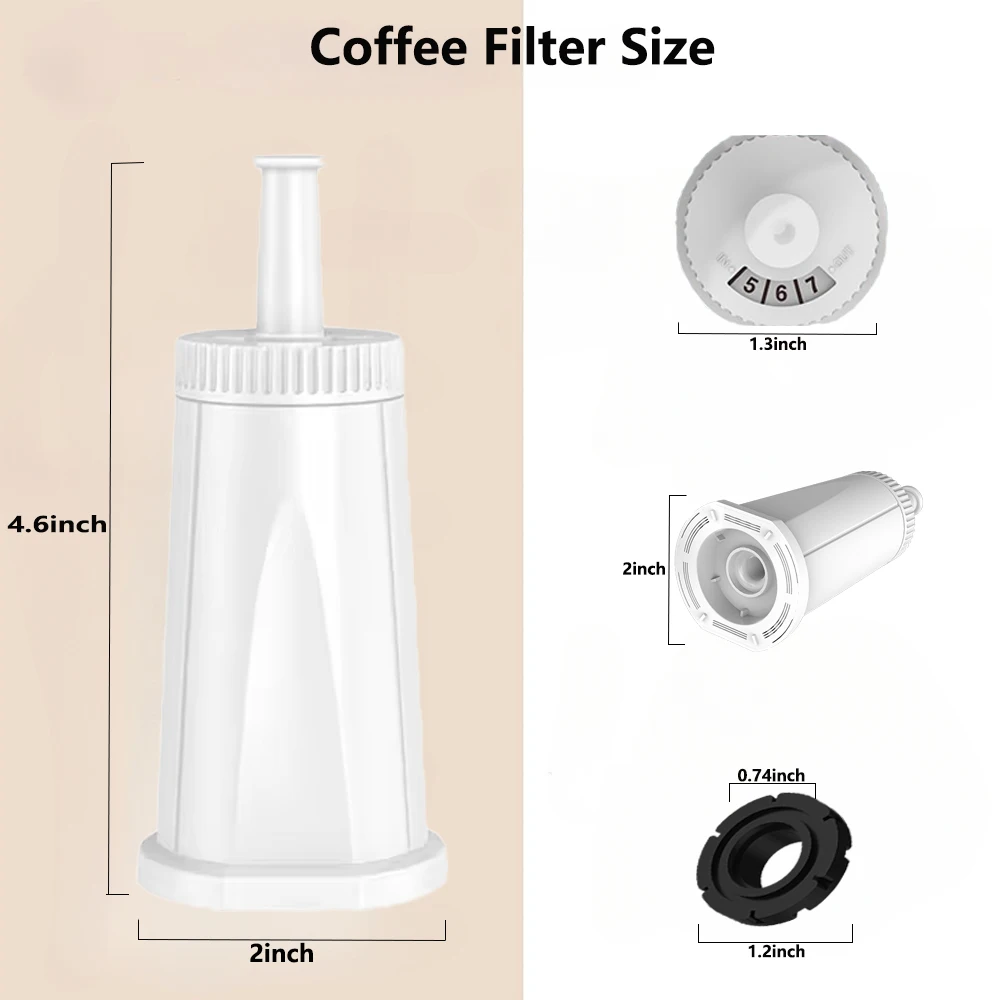 Replacement Water Filter for Breville Barista Touch Espresso Machine BES880 Pro BES878 Oracle Touch BES990 & BES980 & BES920