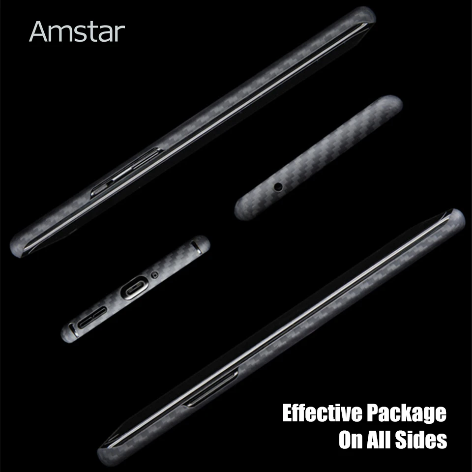 Imagem -04 - Amstar Capa Protetora de Fibra de Carbono Real para Oneplus Pro Capa de Fibra de Aramida Ultrafina de Alta Qualidade para Oneplus 8