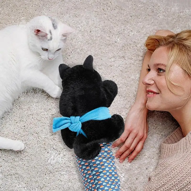 แมวมวยปล้ําถุงมือของเล่น Padding ที่ทนทาน Plush Interactive Cat Puppet นักมวยปล้ํา Plush Cat มวยปล้ําปลอดภัยเล่นแมวและสุนัขของเล่น