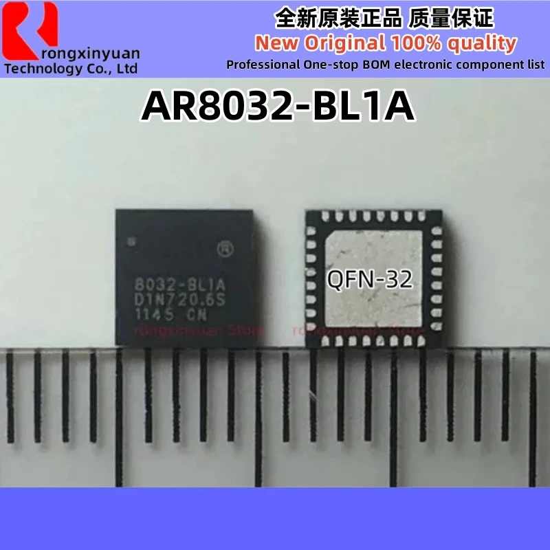 5Pcs AR8032-BL1A AR8032-B 8032-BL1A QFN-32 AR8032-BL1A-R AR8032 Fast Ethernet transceiver chip Original New 100% quality