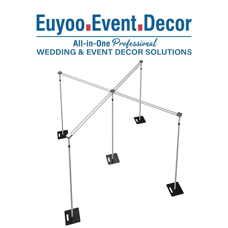Hotel wedding scene arrangement gauze frame curtain aluminum alloy telescopic background frame