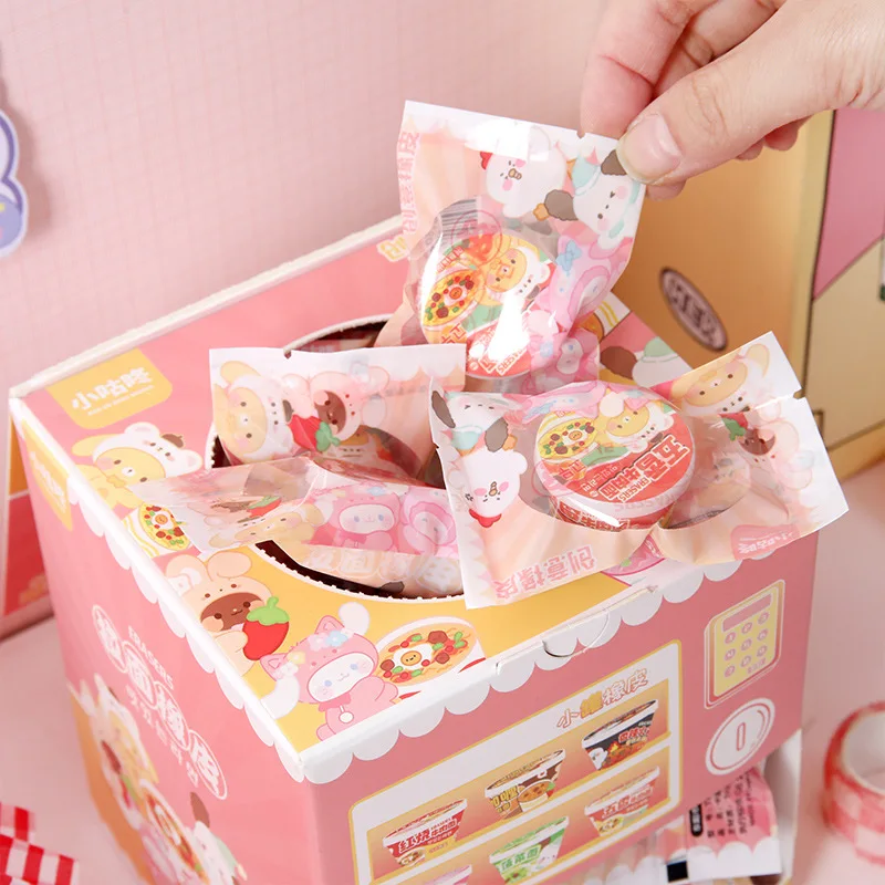 Imagem -04 - Sanrio Cartoon Fun Eraser para Crianças Lamian Noodles Eraser Material Escolar do Estudante Atividades Prêmios Pequenos Presentes 32 Pcs