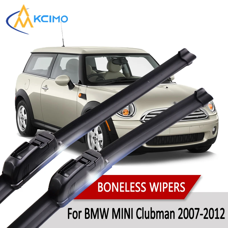 

Car Wiper For BMW MINI Clubman R55 2007-2012 Wiper U-type Soft Rubber Boneless Wiper HD Quiet Durable Automotive Wiper 19"+18"