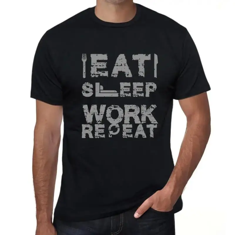 

Мужская футболка Eat Sleep Work Repeat Eco Friendly Limited Edition