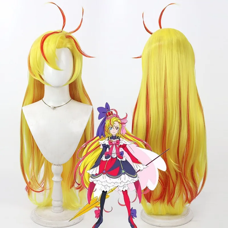 

PreCure Cure Regina Selfish King Faction Cosplay Wig Long Heat Resistant Synthetic Hair Halloween Carnival Party Role Play