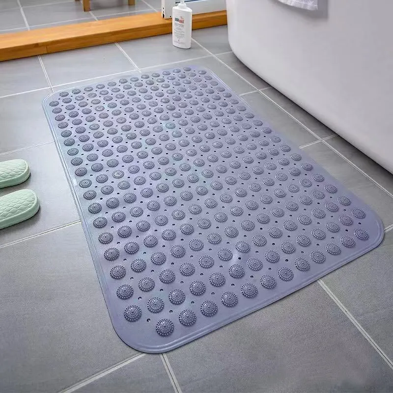 Shower Bath Mat Bath Tub Pad Household Bathroom Hollow Hydrophobic Thicken Anti Slip Pad Suction Cup Bathtub Massage Foot Pad