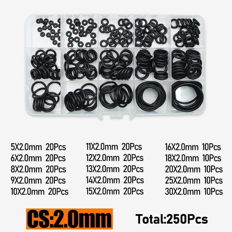 bis zu 3230p O-Ring Gummi NBR Dichtung Unterlegscheibe O Ring Kit Reparatur Wasserhahn Rohr Auto Sanitär Dichtung Ölbeständig Hochtemperatur-O-Ring – Detail 19