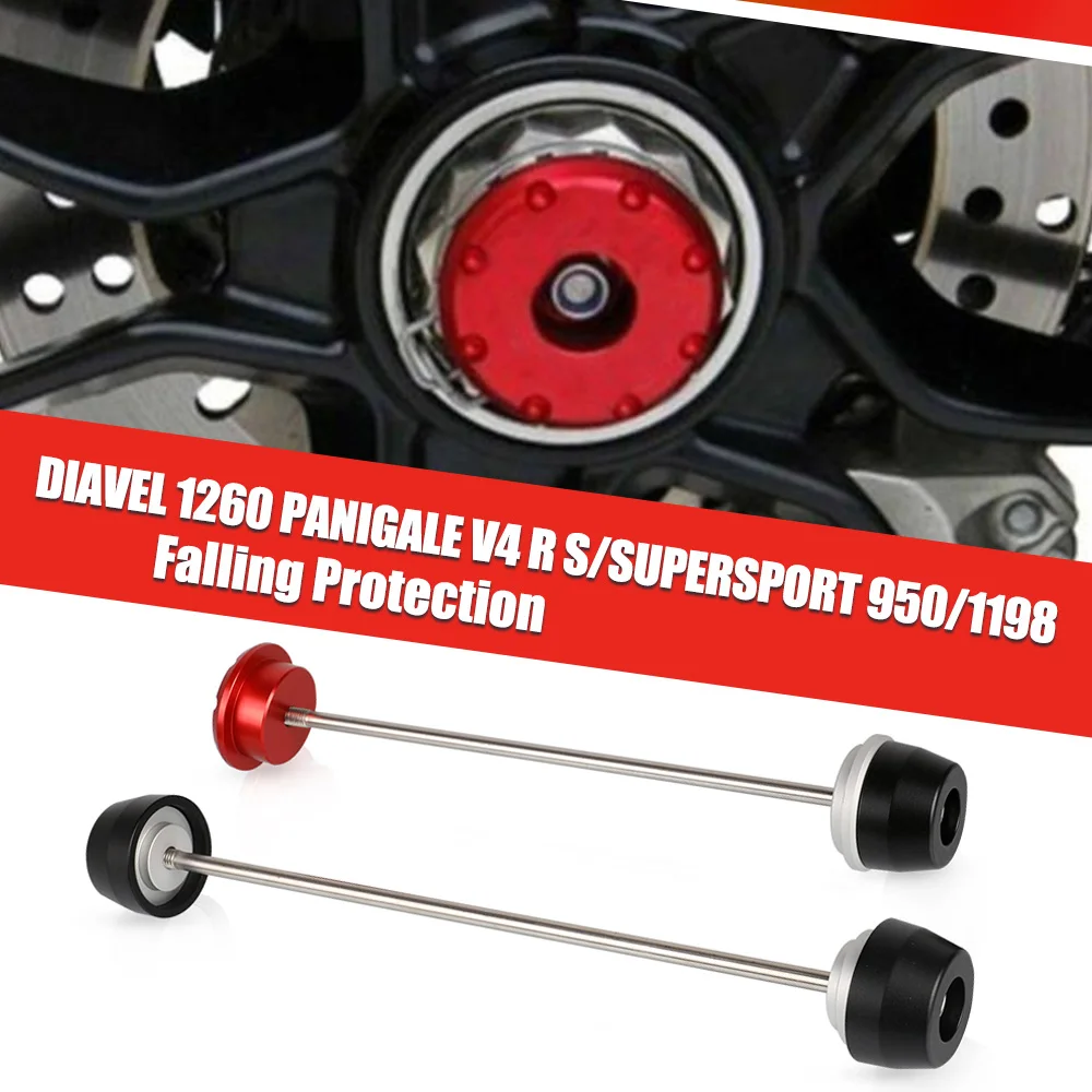 

Front Rear Wheel Axle Fork Crash Slider For DUCATI Diavel 1260 Panigale V4 R S/SuperSport 950/1198 Motorcycle Accessories 950S