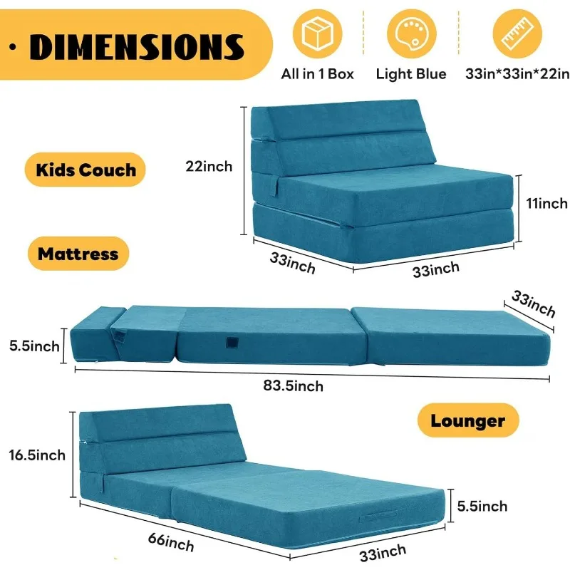 Sofa Bed Convertible Mattress Luxury Miss Fabric, Folding Sleeper Sofa Chair Bed Floor Mattress Floor Sofa, Folding Sofa Futon