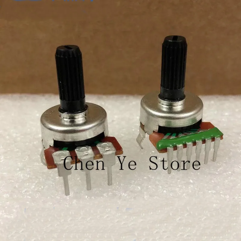 10 Stuks Originele Nieuwe R 331T Computer Luidspreker Volume Potentiometer 6P 3P 10K B 10K Handvat 15Mm Lang Pruim Bloesem Handvat