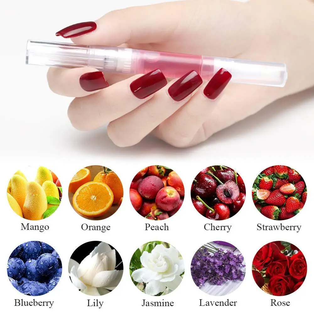 Nail Cuticle Oil Pen Gel Nail Oil Pen Nail Nourishment Polish With Vitamins Moisturized Gel Nail Polish Repair Pen For Gel Nails