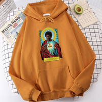 Catholicism Fiction Saint Jules Print Man Sweatshirt Autumn S-Xxl Hooded Simple Oversized Hoodies Fashion Casual Clothes Men