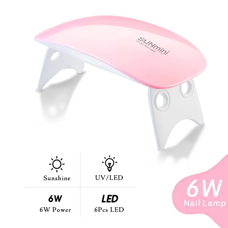 6PCS Set di gel polimerico per unghie per estensione 15ML Gel UV/LED a costruzione rapida con mini lampada per unghie per estensione manicure Kit di strumenti fai da te