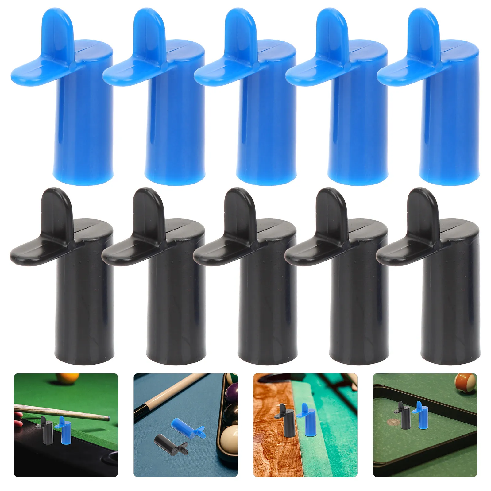 

10Pcs Compact Billiards Cue Bridge Head Sliding Pool Support Stick Fits All Cues Portable Cue Rack Accessory Rest Bridge
